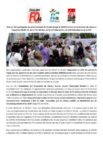 Communiqué commun suite au 16 juin