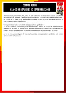 CSA-sd du 10 septembre 2026