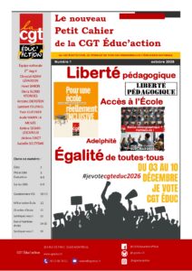 Le nouveau Petit Cahier de la CGT Éduc’action