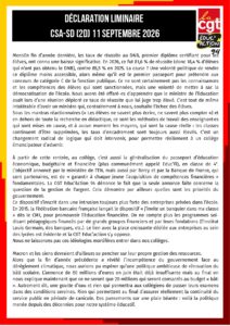 CSA-SD du 11 septembre 2026