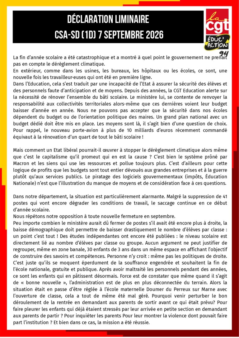 CSA-SD du 7 septembre 2026