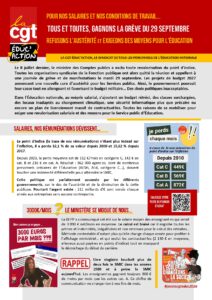 Tous et toutes, Gagnons la grève du 29 septembre