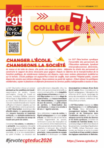 Prof en collège : vote et fais voter pour la CGT éduc&rsquo;action !