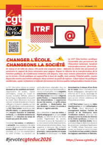 ITRF : vote et fais voter pour la CGT éduc&rsquo;action !