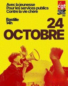 Avec la jeunesse Pour les services publics contre la vie chere